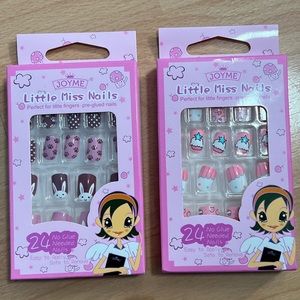New Girls 2 sets of 24 piece each Press On Nails